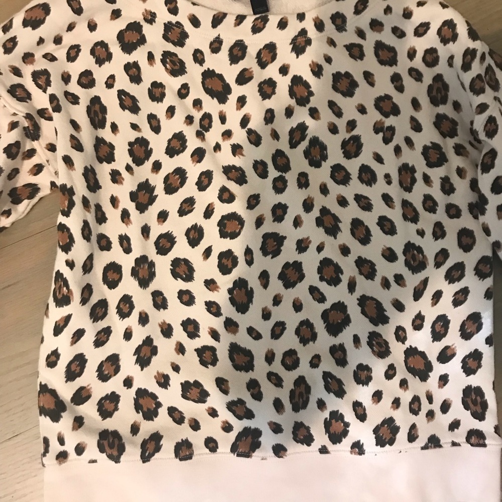 Cheetah print sweatshirt